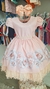 Vestido infantil floral Salmão - comprar online