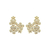 Brinco Ear Cuff Flores Cravejadas