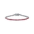 Pulseira Riviera Zirconia Vermelha | Ródio Branco