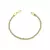 Pulseira Cordão Baiano Banho de Ouro e Ródio Branco