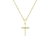 Colar com pingente cruz (feminino)