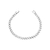 Pulseira Zirconias Baguetes | Ródio Branco