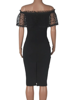Vestido elegante de babados sem alças - loja online