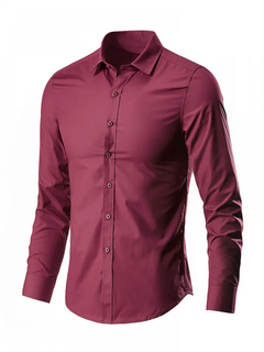 Camisa de manga comprida casual negócios - loja online