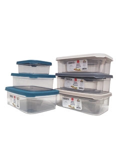 SET 3 HERMETICOS CON TAPA
