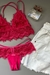 CONJUNTO EM RENDA E MICROFIBRA SEM BOJO - loja online