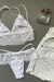 CONJUNTO EM RENDA E MICROFIBRA SEM BOJO