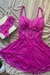 CAMISOLA LUXUOSA EM TULE FINO E RENDA