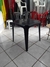 MESA DE PLASTICO QUADRADA 70*70 MULTI USO EMPILHAVEL PRETA - comprar online