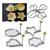 Kit 5 Lindo Anel / Molde Frito De Ovo Em Aço Inoxidável Para Panqueca / Ferramenta De Cozinha Em Formato Aleatória