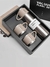 caneca Kit Garrafa Térmica Vacuum Bottle Inox 500ml + 3 Xícaras Bebidas Fria ou Quente - loja online
