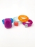 Set 4 anillos Chunky