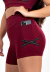 Short Fitness Cintura Alta Marsala com Elástico Racy REF: CLGA4