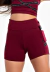 Short Fitness Cintura Alta Marsala com Elástico Racy REF: CLGA4 - comprar online