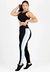Calça Branco e Azul Legging Metamorfose Listra Lateral | REF: MTF5 - RSE | Replicadora