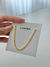 Pulseira masculina folheada ouro 18k