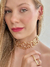 Brinco Earcuff Garra Solitário - Banhado a ouro 18k - Lumina