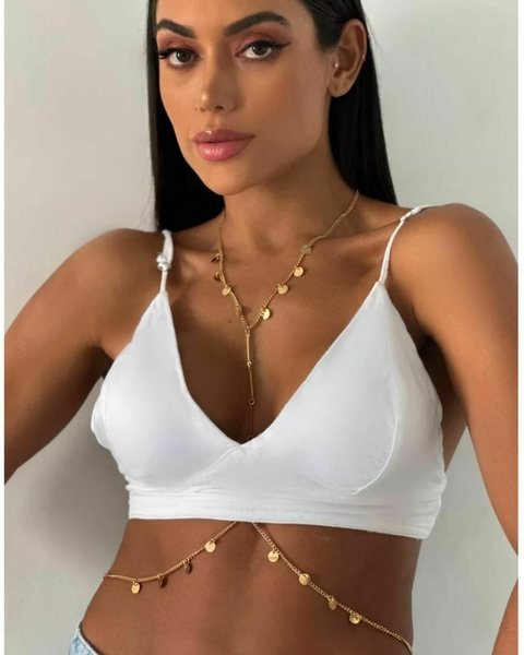 Body Chain - Folheado Ouro 18k