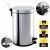 LIXEIRA 12L INOX COM PEDAL - comprar online