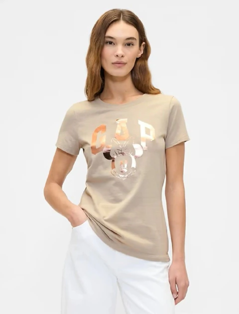 Camiseta Gap Disney Minnie Metálica