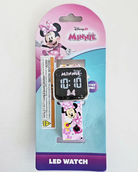 Relógio Digital Infantil Minnie Mouse
