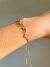 Pulseira regulável com zircônias incolor - comprar online