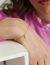 Pulseira Singapura com zirconia incolor