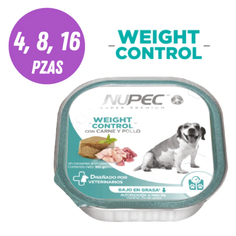 NUPEC Perro Weight Control 4, 8 ó 16 piezas