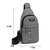 Mochila masculina cruzada de ombro cor sortida