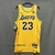 Camisa de Basquete Nike Lakers 23 Amarela Lebron James 2023