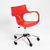 Silla Jim neumática con base cromada