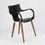 Imagen de Silla Jim patas de madera