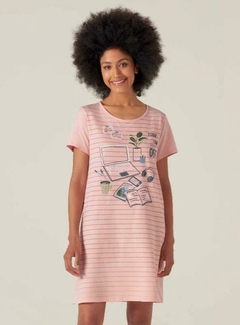 Camisola para dormir estampada