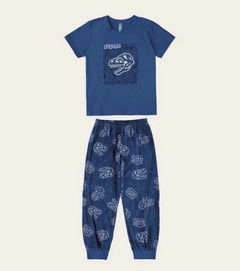 Conjunto pijama dinossauro brilha no escuro