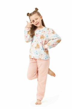 Pijama com calca de moletom ursinho