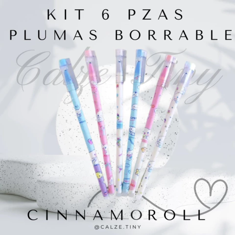 Pluma Borrable Sanrio 6 Pack en internet