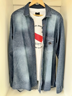 Camisa Jean Azul Oscuro