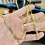 Corrente Grumet Lacraia 5mm Fecho Trava Dupla Banhada A Ouro 18k