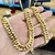 Corrente Grumet Lacraia 13mm Fecho Gaveta Banhada A Ouro 18k
