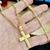 Corrente Cadeado 3mm Com Pingente Cruz Relevo M Banhados A Ouro 18k
