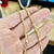 Corrente Cadeado 3mm Com Pingente Cruz Relevo M Banhados A Ouro 18k - comprar online