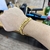 Corrente e Pulseira Grumet Lacraia 13mm Fecho Trava Dupla Banhado A Ouro 18k