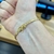 Pulseira Grumet Flat 4mm 5gr Fecho Duplo Banhado A Ouro 18k - comprar online
