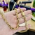 Corrente Cadeado 8mm Fecho Duplo Banhada A Ouro 18k