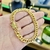 Pulseira Lacraia 10mm Trava dupla Banhado A Ouro 18k