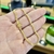 Corrente e Pulseira Cadeado Duplo 3mm Fecho Duplo Banhado A Ouro 18k na internet