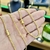 Corrente e Pulseira Cadeado Duplo 3mm Fecho Duplo Banhado A Ouro 18k - comprar online