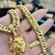 Corrente Grumet 13mm Com Pingente Pitbull G Banhado A Ouro 18k - comprar online
