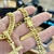 Corrente Grumet 10mm Com Pingente Cruz Tradicional M Banhados A Ouro 18k - comprar online