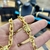 Corrente Cadeado 8mm Com Pitbull G Banhados A Ouro 18k na internet